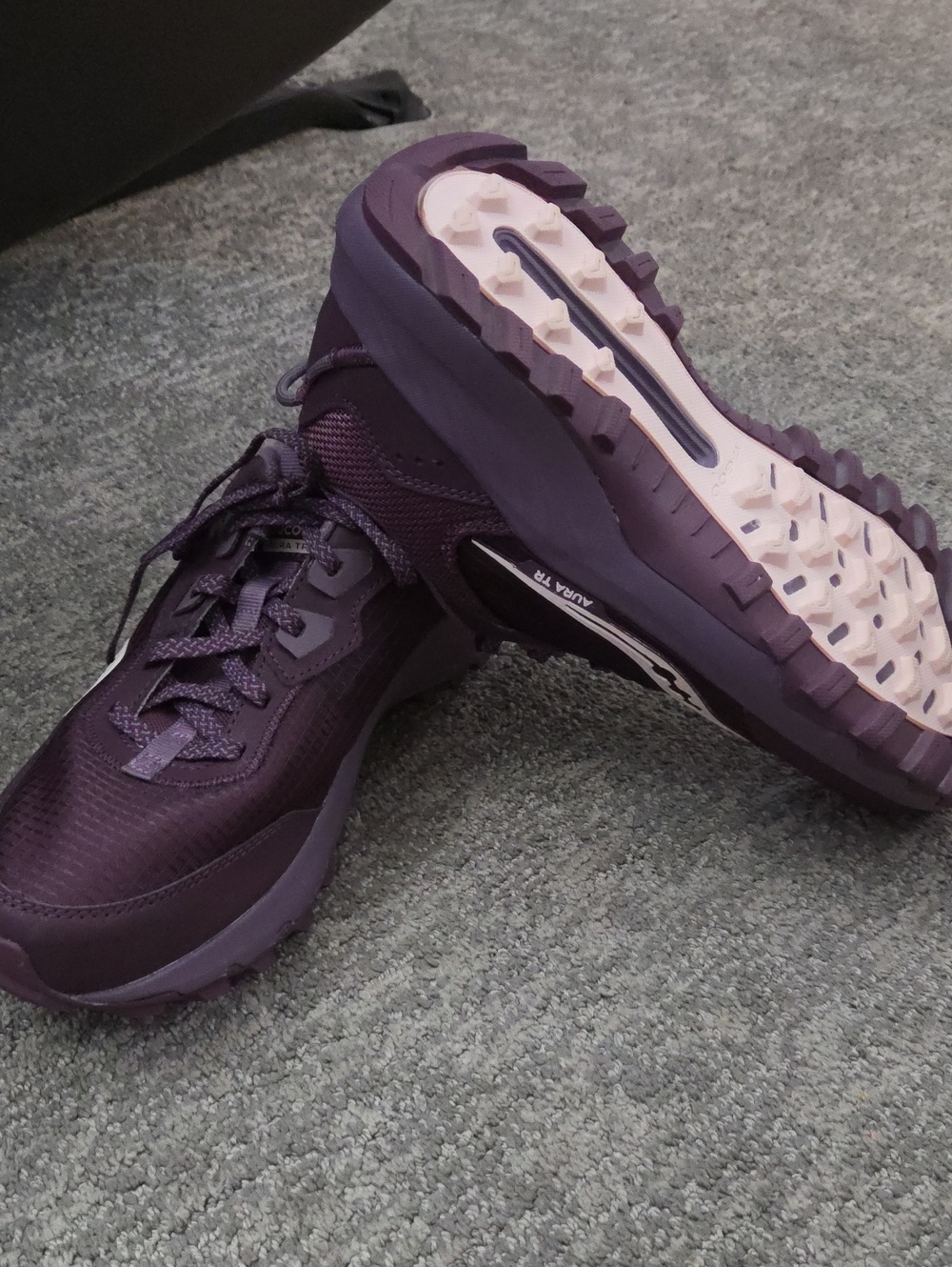 Saucony Women's Trail Running Shoes - Dark Purple & White